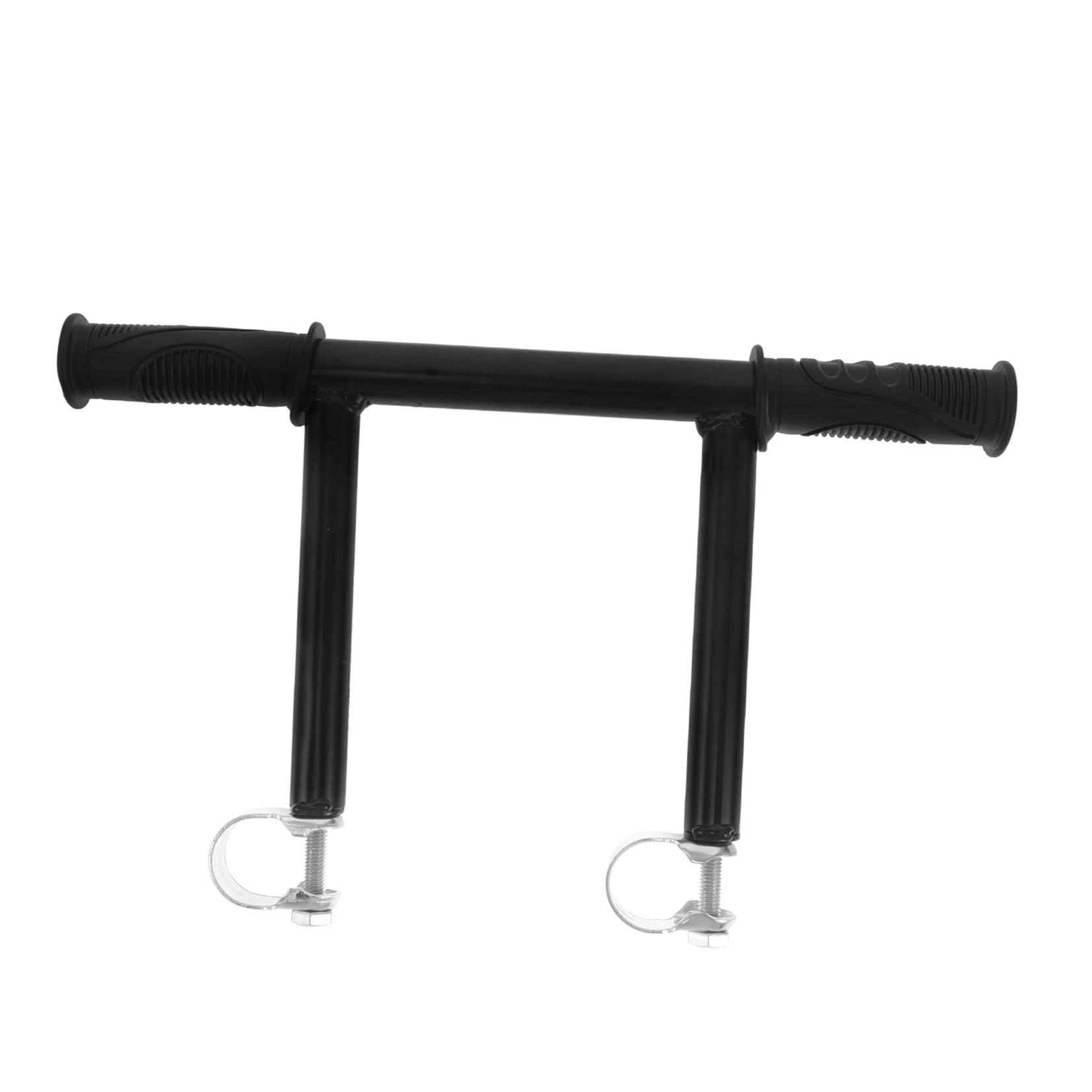 WHAMVOX Stroller Handle Extender 1Set Black Cylindrical Stainless Steel Comfortable Pushing Parents Outings