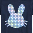 thumbnail image 3 of Instant Message - Bunny Head Rainbow Checker Short Sleeve Graphic T-Shirt, 3 of 6