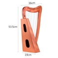 thumbnail image 2 of Arpa de Lira Walter.t Instrumento de cuerda de madera para arpa de lira de 15 cuerdas con bolsa de transporte Correa Paño de limpieza Llave de afinación para principiantes Walter.t  Arpa de Lira, 2 of 6