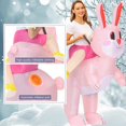 thumbnail image 5 of Lindo conejito disfraz de conejo Cosplay ropa mono para adultos niños Ropa de juego inflable, 5 of 5