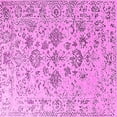 thumbnail image 1 of Ahgly Company Indoor Square Oriental Pink Industrial Area Rugs, 3' Square, 1 of 4