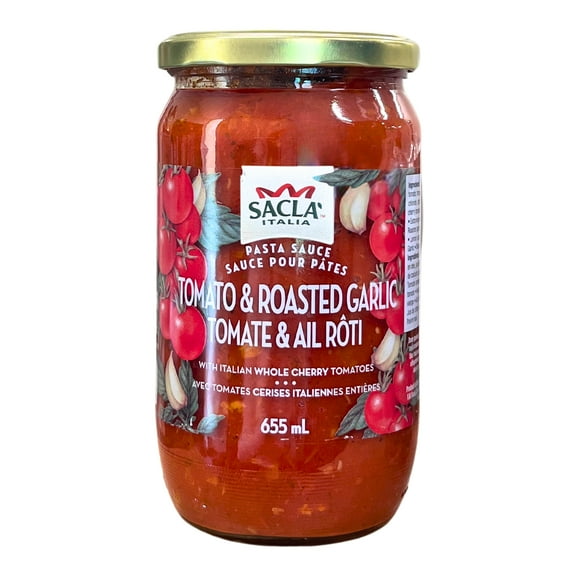 Sacla Tomato & Roasted Garlic Sauce 655ML, 655ML