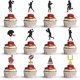 thumbnail image 1 of 24 adornos para cupcakes de fútbol, decoraciones para tartas de fútbol, palillos para cupcakes de fútbol, 1 of 5