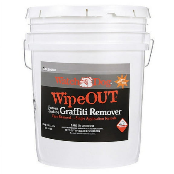 DUMOND 8405 Watch Dog Wipe Out Porous Surface Graffiti Remover, 5 Gallon