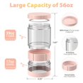 thumbnail image 2 of Glass Pickle Container with Strainer, Leak-Proof Olive Jar for Kitchen Storage, Fermentation, Pickling, 2 of 6