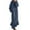 Blue, variant on IROINNID Maxi Dress for Women Hooded Winter Warm Color Long Sleeve Pocket Long Dress ,Black