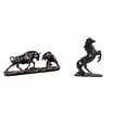 thumbnail image 1 of Estatua de escritorio,Figura decorativa de pelea de toros y osos,Colecciones de esculturas de toros,artesanía de resina,decoración,Estatua del caballo,Estatua de caballo de resina,escultura, 1 of 8
