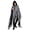 Black, variant on ZPQMNB Men's Tattered Hooded Ghost Cape, Halloween Zombie Grim Reaper Costume Cloak for Cosplay Party