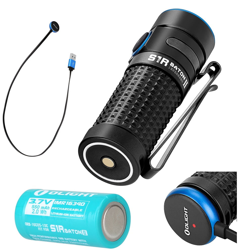 OLIGHT S1R Baton II 1000 Lumens EDC Rechargeable LED Flashlight Waterproof IPX8