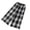 Black, variant on Bovxnpu Girls Plaid Wide Leg Pants Loungewear Pants Plaid Straight Leg Girls Summer Fashion Daily Casual Comfortable Wear Pants