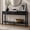Black, variant on Contemporary Rectangular Console Table with 1 Bottom Shelf and 3 Storage Drawers, 59.1'' Entrance Table Sofa Side Table for Entryway Hallway Living Room Foyer Corridor