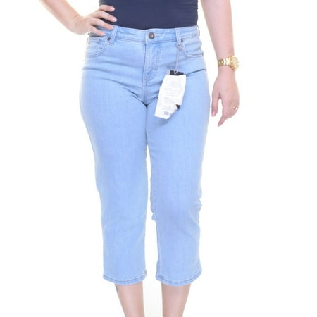 - Style & Co. Petite Jeans Tummy-Control Cuffed Capri Size 12P