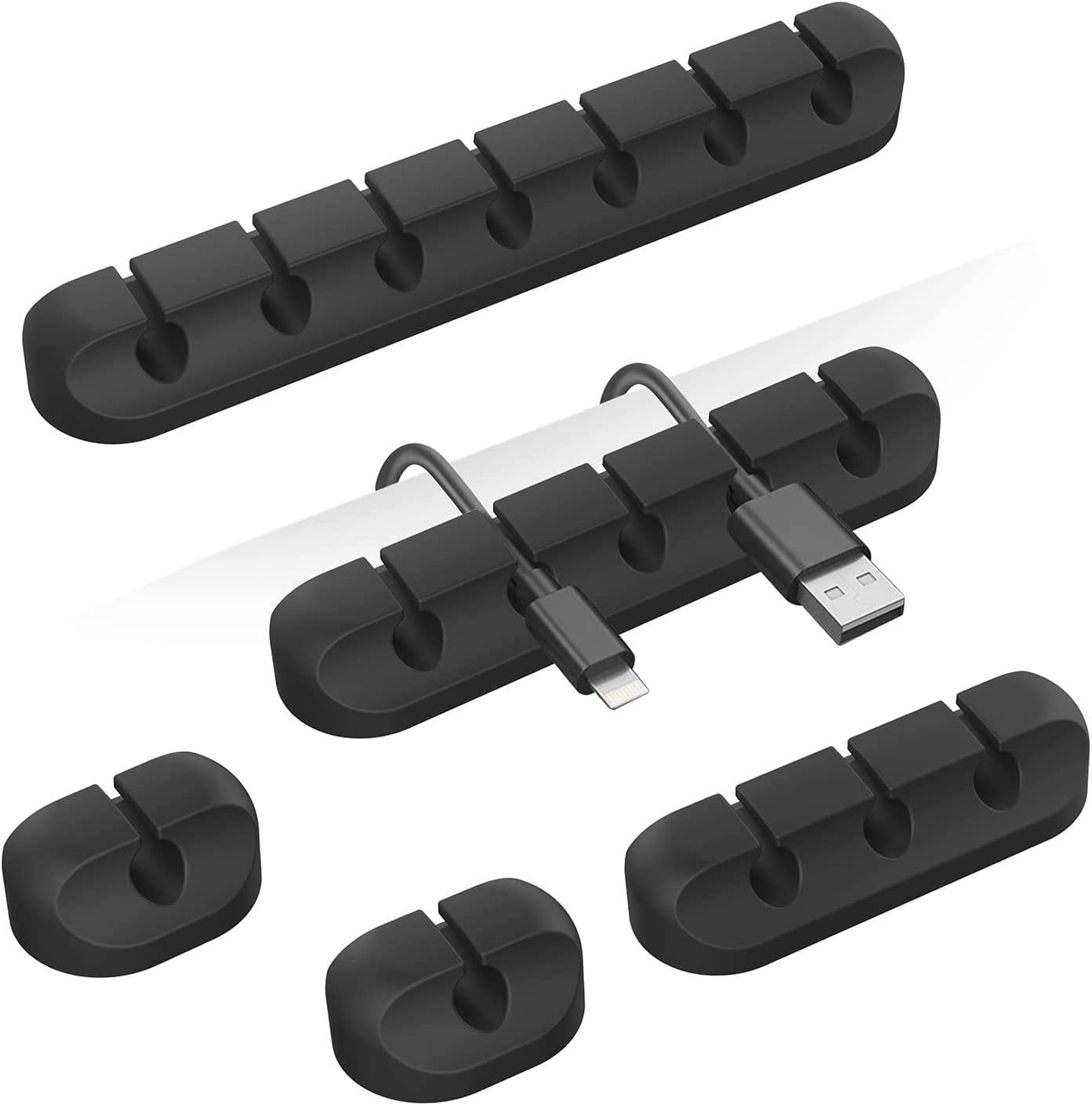 5-piece cable holder clip (black,excluding data cables), cable ...