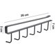 thumbnail image 5 of Organizador ordenado con 6 ganchos para almacenamiento de cocina, estante multifuncional para utensilios debajo del gabinete, ganchos para tazas que protegen el armario sin perforar, para organizar, 5 of 5