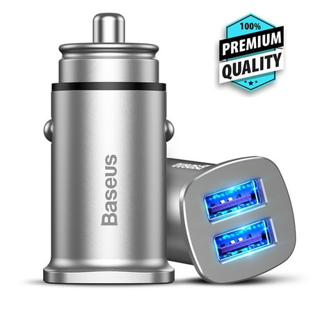 Usb Car Charger Power Adapter TSV QC3.0 Dual USB Car Charger, Fast Charging 30W /4.5A Power Adapter for Phone/Device Compatible with XS, Max, XR, X, 8, 7, Samsung Galaxy Note 9 ()