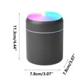 thumbnail image 2 of Mini humidificador fresco colorido, humidificador de escritorio personal USB para dormitorio, sala de oficina, automóvil, etc. Apagado automático, 2 modos de niebla, súper silencioso., 2 of 2