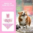 thumbnail image 4 of TEHAUX 3Ud Accesorios Para Mascotas Bandana Collar Y Sombrero Fiesta En Colores Variados Para Perro, 4 of 6