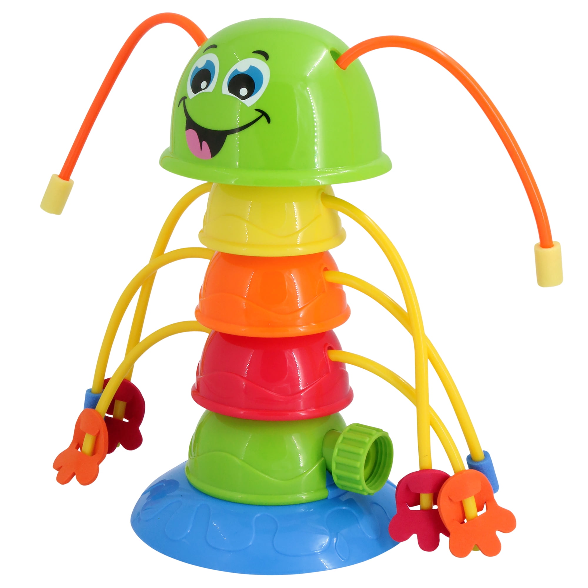 Banzai Wigglin’ Waterpillar Multicolor Summer Outdoor Kids Fun Water Sprinkler, Ages 3+, Unisex