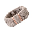 thumbnail image 5 of Minnieouse Bandas para el cabello de cara ajustable Coral Fleece Diadema Artículos para el hogar Accesorios de peinado para Spa Cuidado de la piel Gris 5piezas Minnieouse CBP256507, 5 of 5