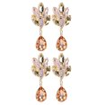 thumbnail image 3 of 1、Hermosos pendientes de aleación, decorados con un pasador para pendientes perforados resistente a las alergias, fáciles de usar y llevar., 3 of 10