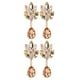 thumbnail image 2 of Pendientes colgantes de aleación, 2 pares de pendientes elegantes de estilo vintage, pendientes de mujer meticulosamente diseñados, 2 of 12