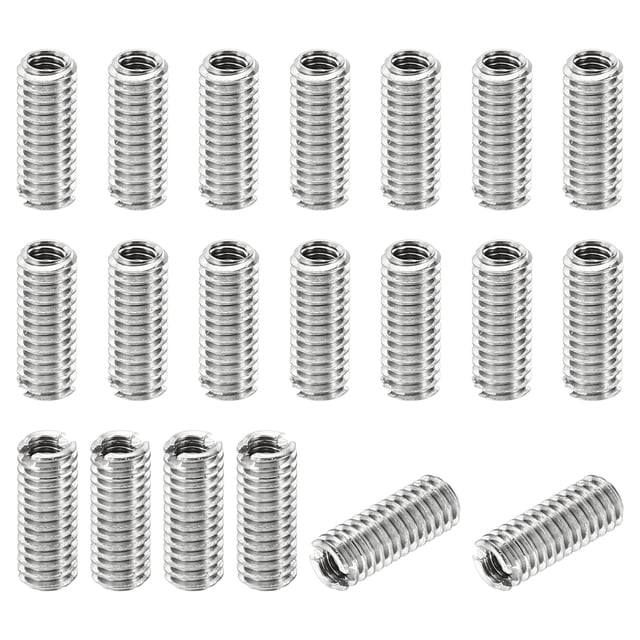 Unique Bargains Adaptateurs de Filetage Manchon Réducteur Écrou 20 Pcs M4x0.7 Mâle à M2.5x0.45 Femelle Réparation Insert Écrou 10mm