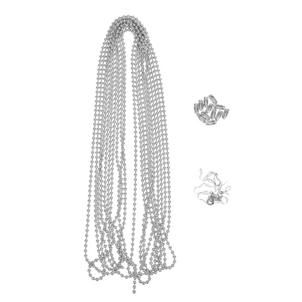 unbranded 1Jgo De Bolas Para Colgantes Y Llavero En Acero Inoxidable Plateado
