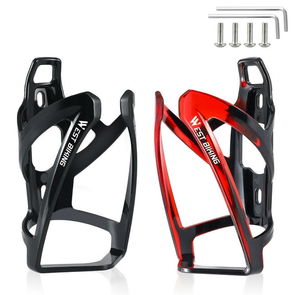 WEST BIKING Bike Water Bottle Cage, MTB Road Bicycle Water Bottle Holder, 2 Pcs