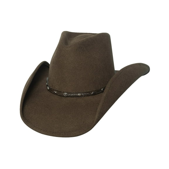 Bullhide Hats 0328BR Thunderbird Felt Brown Cowboy Hat Size: Small