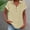 Beige 1, variant on Outfmvch Cotton Linen Tops for Women Casual Loose Fit V Neck Summer Beach Tops Summer Soft Fashion Button Down Roll Up Sleeve Collar Blouse Tunic Tshirts Plus Size Tops Beige 1 L