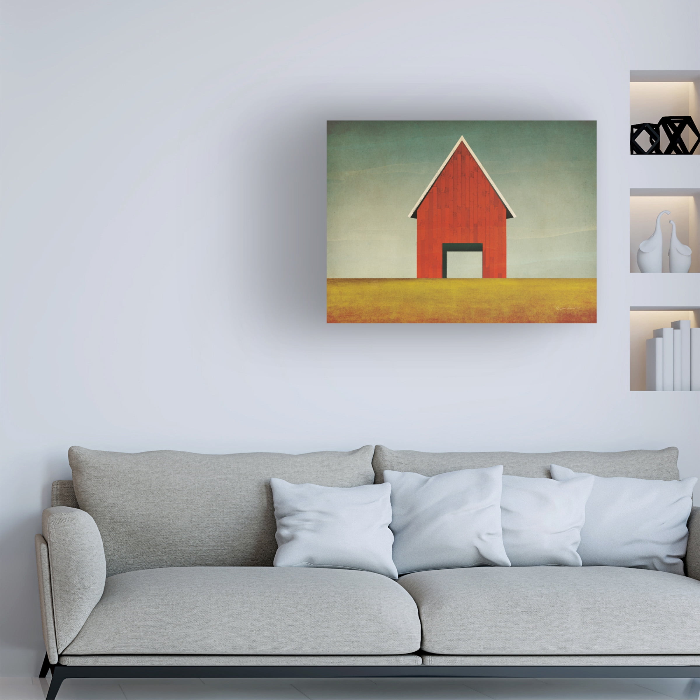 Ryan Fowler 'Red Barn Summer' Canvas Art