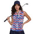 thumbnail image 6 of HUIACONG Star Stripe Sleeveless Golf Shirt, Soft Golf Sleeveless Tank for Hiking Sport, Breathable Stretchy Womens Golf Shirt, 6 of 7