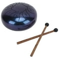 thumbnail image 4 of Tongue Drum Kit, 5.5in Clean Sound Handpan Instrument Corrosion-Resistant Easy Playing With Mallet For Playing Star Sky Blue, 4 of 8