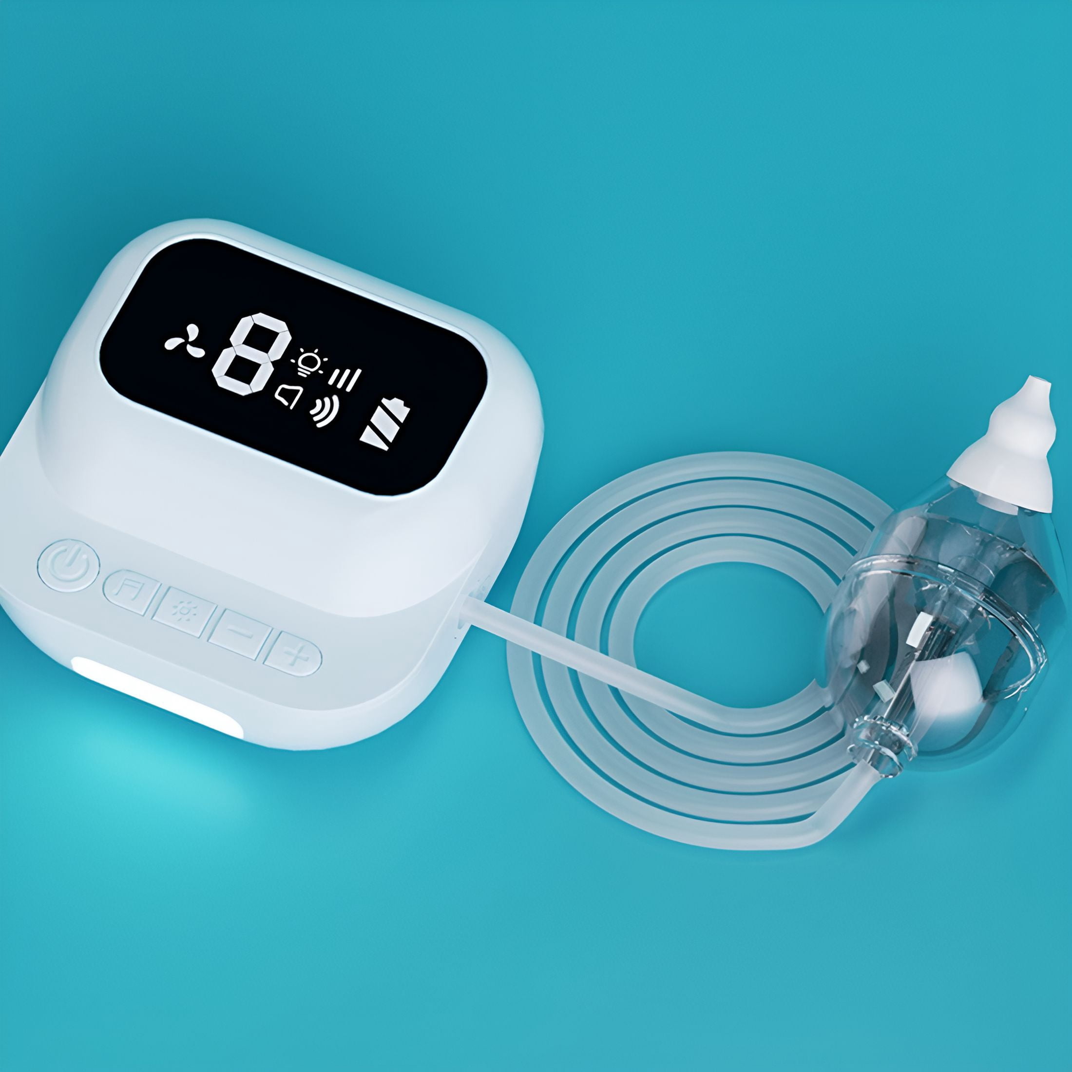 XIRQI Electric Nasal Aspirator for Baby with 9 Suction Rechargeable Nose Cleaner with Tip Set for Newborns & Toddlers Baby Nose Cleaner