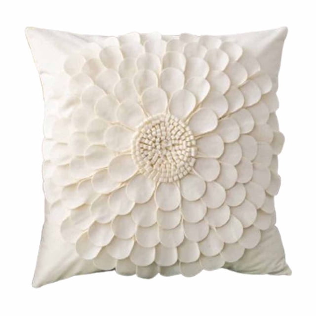 Funda de almohada escandinava de color liso de 18x18 pulgadas con estampado de hojas, funda de cojín decorativa para sofá, dormitorio, sala de estar, funda de almohada suave de poliéster y algodón