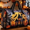 thumbnail image 5 of Unisex Boho Quilted Weekender Bag, Large Hippie Van Quilted Duffle Bag, Free-Spirited, Ready to Wander, Carry-On Luggage for Gym, Yoga, Weekend Trips, 5 of 6