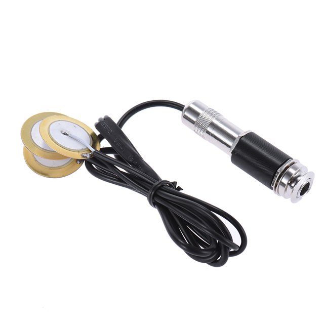 Yeacher Acoustic String Instrument 3 Transducers Piezo Pickup Pick-up System 6.35mm Jack for Guitar Mandolin Ukulele