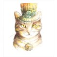 thumbnail image 3 of Cat Duvet Cover Set, Pet Hat and Occult Eye Collar Grunge Celtic Trick Theme Print, Decorative 3 Piece Bedding Set with 2 Pillow Shams, Queen Size, Yellow and Grey, by Ambesonne, 3 of 3