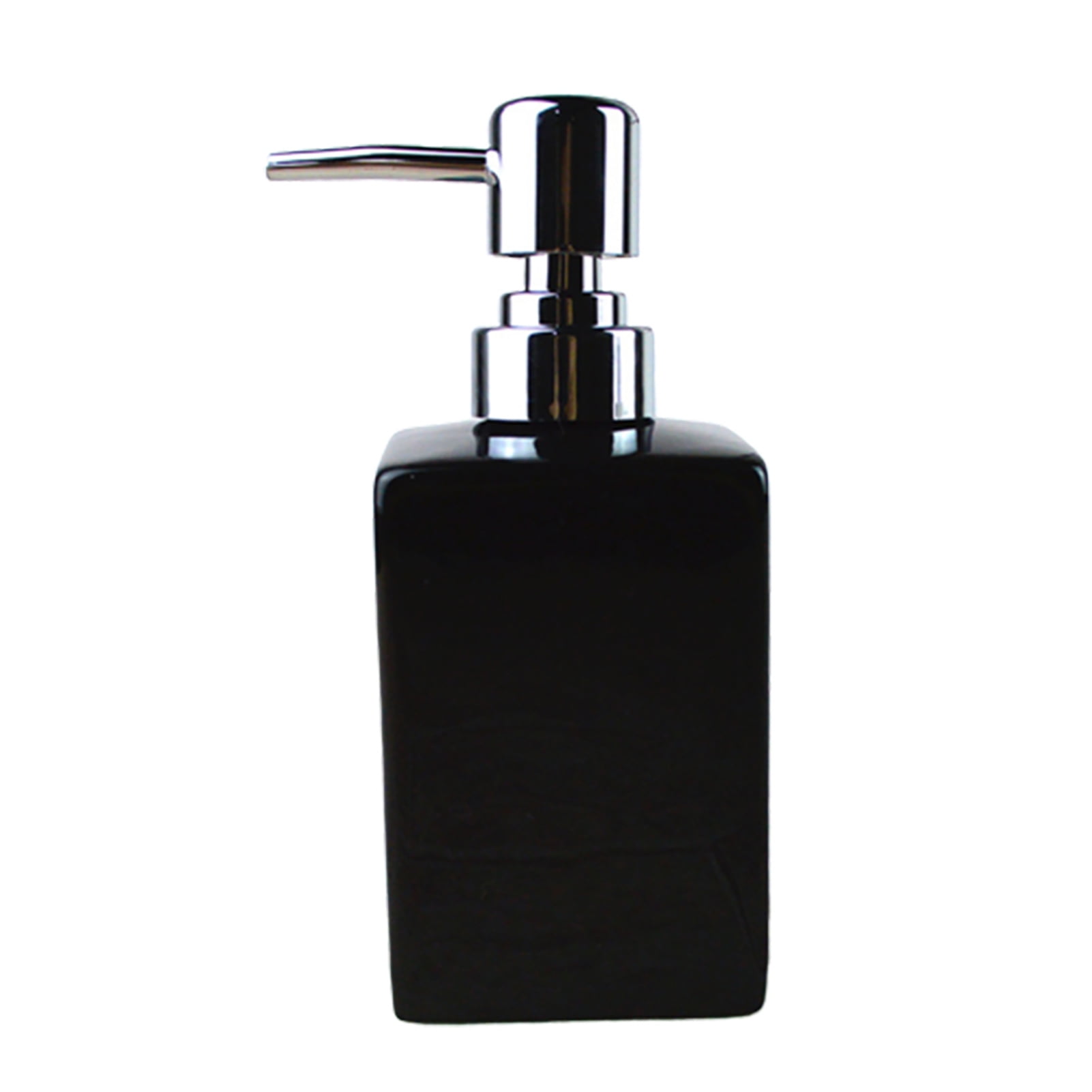 RuiJY Dispenser Bottle Environmentally Friendly Refillable Ceramic Bathroom Dispenser Pump for Home(Black)