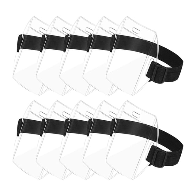 Brazalete Porta Credencial de Tarjeta IdentificacióN con Hebilla Ajuste TamañO Universal para Pases Trabajo (10Uds)