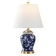 thumbnail image 5 of JONATHAN Y Penelope 22" French Country Cottage Ceramic/Iron Chinoiserie Ginger Jar LED Table Lamp, Navy/White, JYL3005D, 5 of 7