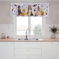 thumbnail image 2 of Halloween Dogs Kitchen Valance 54''''x18'''' Dogs Pumpkins Bats Skulls Rod Pocket Window Treatments Drapes Halloween Party Decor Short Curtain for Bedroom Living Room Bathroom Cafe Home Decor 1 Pack, 2 of 6