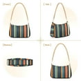 thumbnail image 7 of FORMRS Womens Shoulder Bag with Chain Strap Clutch Purse Cute Tote Handbag, Navy Blue Stripes, 7 of 7
