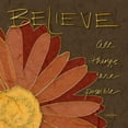 thumbnail image 2 of Stimson, Diane 15x15 Gold Ornate Wood Framed with Double Matting Museum Art Print Titled - Gerbera Believe, 2 of 4