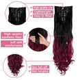 thumbnail image 4 of 7Pcs 16 Clips 24 Inch Hair Pieces for Women,160g Ponytail Extension Clip in Ponytail Hair Extensions, 4 of 6