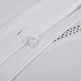 thumbnail image 6 of BNM Cross-Stitch Embroidered Cotton Duvet Cover Set, Full/Queen, White, 6 of 9