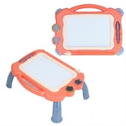 Magnetic Drawing Board Doodle Sketch Pad for 1-3 Year Old Toddler Girls/Boys Birthday Toy Orange