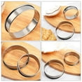 thumbnail image 2 of 18 Pcs Mousse Circle Muffins Professional Mousse Mold Baking Supplies Silicone Baking Mold Tart Rings Home Baking Tool, 2 of 6