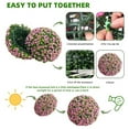 thumbnail image 3 of Artificial Topiary Balls Set of 2, Flower Topiary Balls Decorative Balls for Outdoor and Indoor, Wedding Decoration, 3 of 7