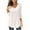 White Shirts, variant on Htigea Women's 3/4 Length Sleeve Top Pleated Crewneck T-Shirts Flowy Tunic Blouse Casual Loose Fit Tees White,S